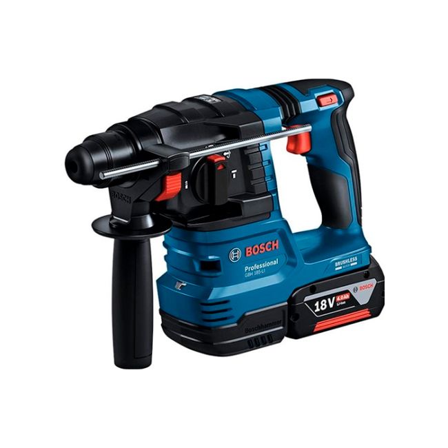 Акумуляторний перфоратор Bosch Professional GBH 185-LI, 2 акб GBA 18V 4.0Ah, з/п GAL 18V-40 у чемодані (0611924021)