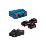 Набір акумуляторів + зарядний Bosch 3xGBA 18V 5.0Ah + GAL 18V-40 + L-BOXX 136 (0615990L3T)