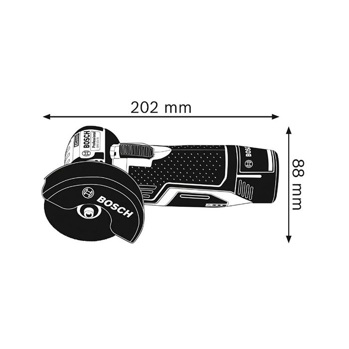 Акумуляторна кутова шліфувальна машина Bosch GWS 12V-76 (0615990M3E)