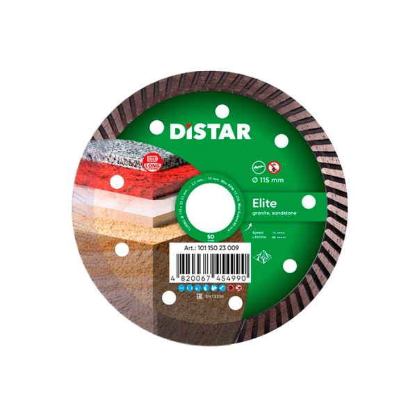 Диск алмазный по граниту Distar Turbo Elite 115x22.2x2.2 мм (10115023009)