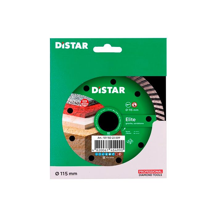 Диск алмазный по граниту Distar Turbo Elite 115x22.2x2.2 мм (10115023009)