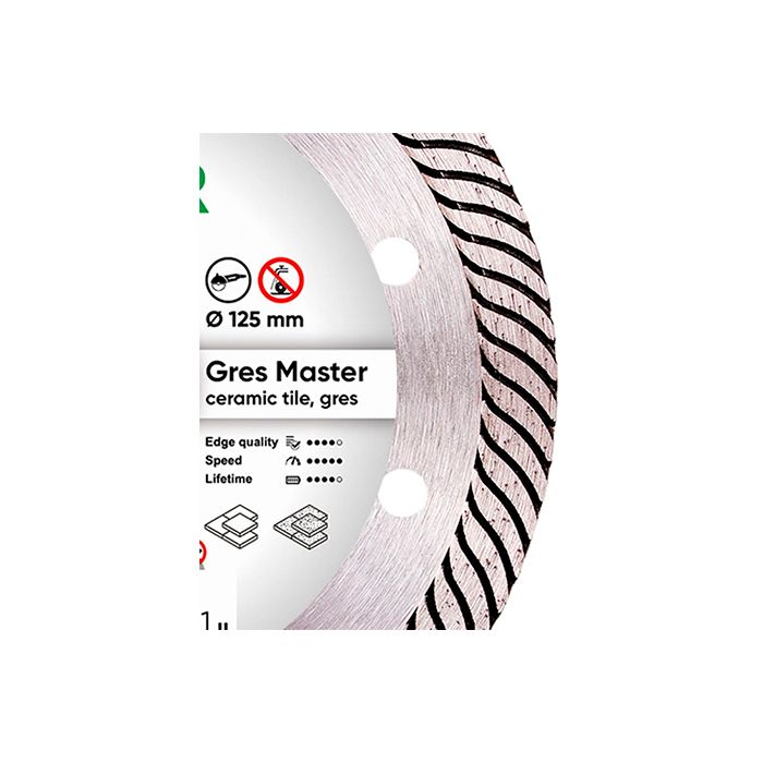 Диск алмазный по керамограниту Distar 1A1R Gres Master 125x22.2x1.4 мм (11115160010)