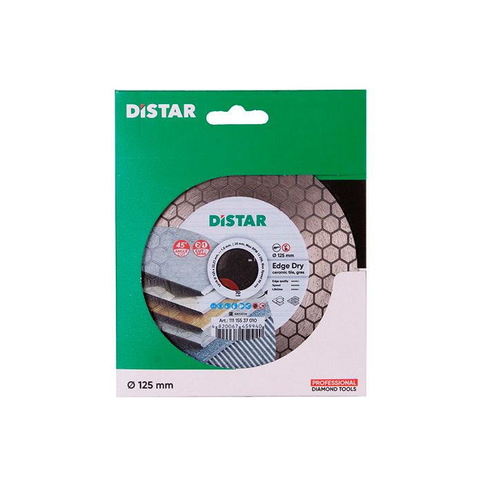 Диск алмазный по керамике Distar 1A1R EDGE DRY 125x1,6x25x22,23 мм (11115537010)