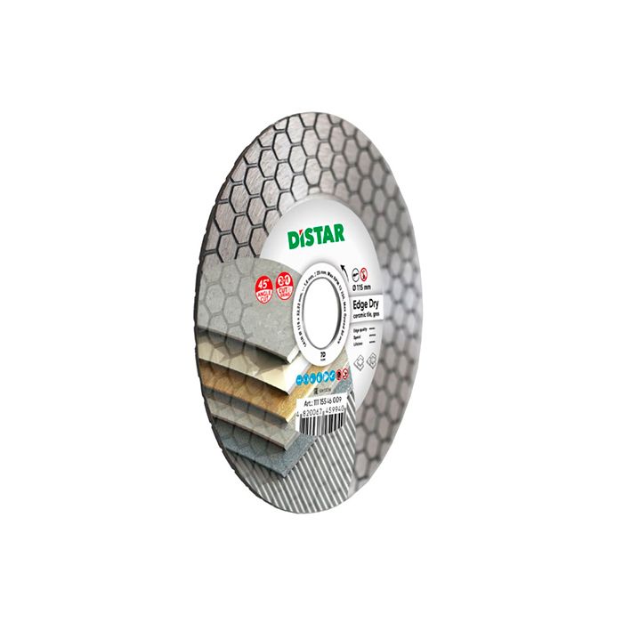 Диск алмазный по керамике Distar 1A1R EDGE DRY 115x1,6x25x22,23 мм (11115546009)