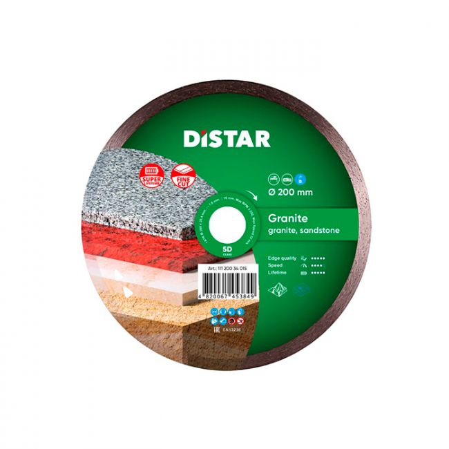 Диск алмазный по граниту Distar 1A1R Granite 200x25.4x1.6 мм (11120034015)