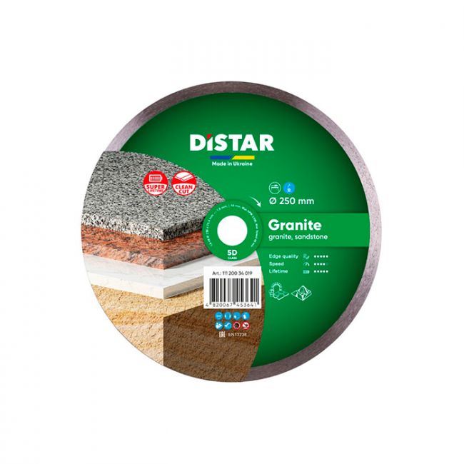 Диск алмазный по граниту Distar 1A1R Granite 250x25.4x1.6 мм (11120034019)