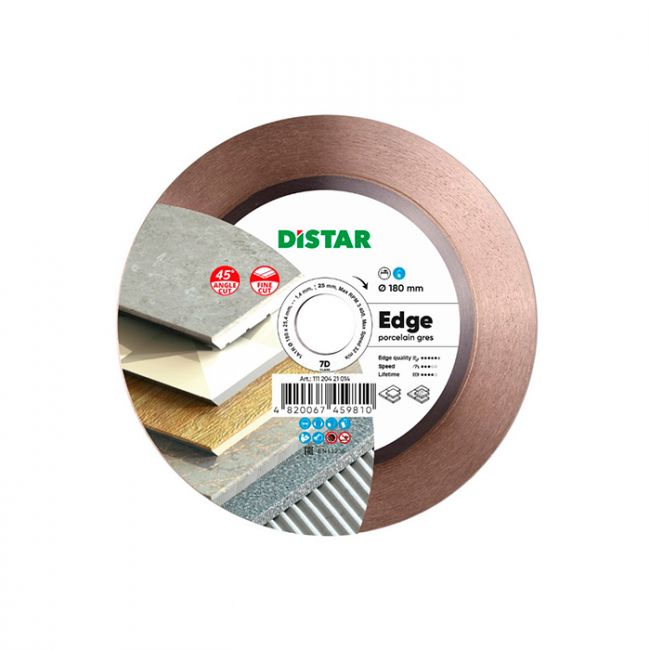 Диск алмазный по керамике Distar 1A1R Edge 180x25.4x1.4 мм (11120421014)