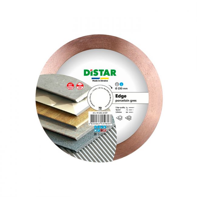 Диск алмазный по керамике Distar 1A1R Edge 230x25.4x1.4 мм (11120421017)