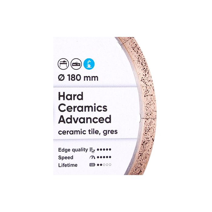 Диск алмазный по керамограниту Distar 1A1R Hard ceramics Advanced 180x25.4x1.4 мм (11120528014)