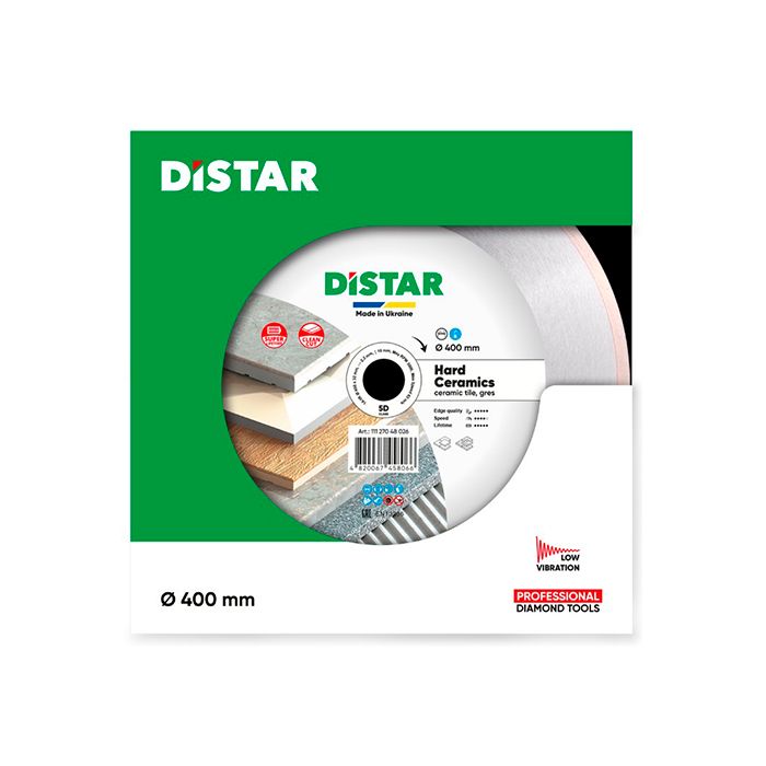 Диск алмазный по керамике Distar 1A1R Hard ceramics 400x32x2.2 мм (11127048026)