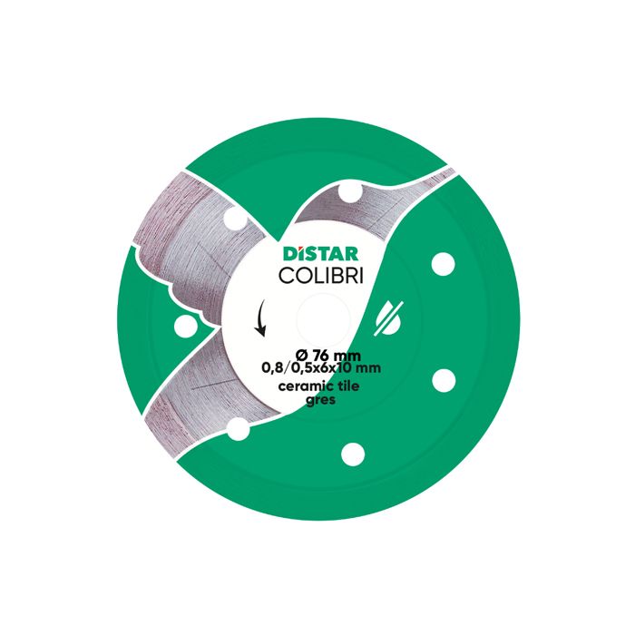 Алмазний диск для кераміки Distar 76x0,8 Colibri (11139053029)