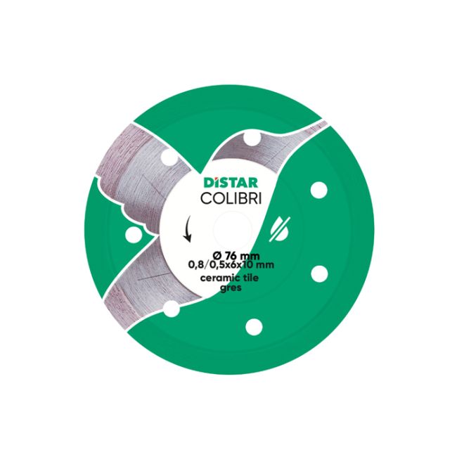 Алмазний диск для кераміки Distar 76x0,8 Colibri (11139053029)