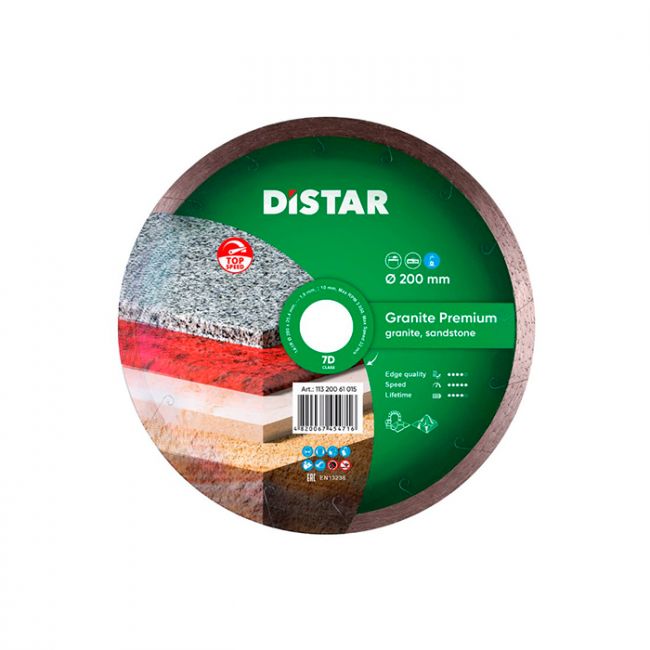 Диск алмазный по граниту Distar 1A1R Granite Premium 200x25.4x1.7 мм (11320061015)