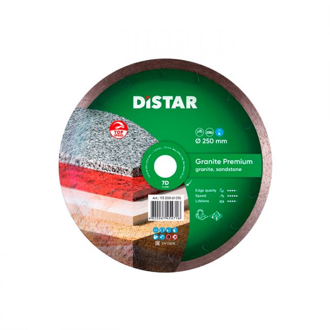Диск алмазный по граниту Distar 1A1R Granite Premium 250x25.4x1.7 мм (11320061019)