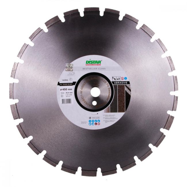 Диск алмазный по абразиву Distar 1A1RSS/C1-W Bestseller Abrasive 450x25.4x3.8 мм (12485129028)