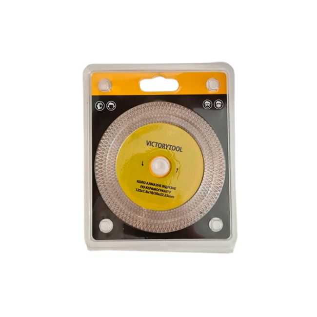 Алмазний диск для плитки VICTORYTOOL 125 мм 125х1,8х22,23 PRO GRES (125300)
