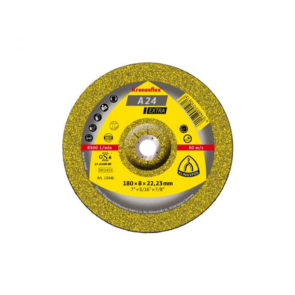 Зачистной круг Kronenflex Klingspor EXTRA A24EX 180X6X22,23 (13444)