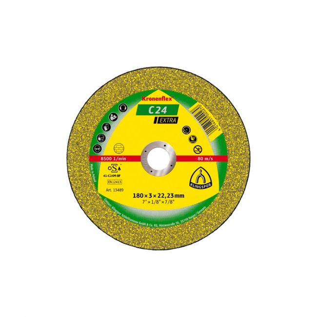 Отрезной круг Kronenflex Klingspor EXTRA C24EX 230X3X22,23 (13491)