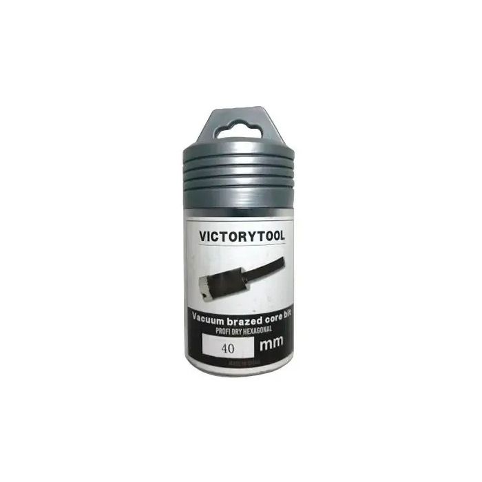 Алмазне свердло VICTORYTOOL з керамограніту під дриль 40 мм (157040)