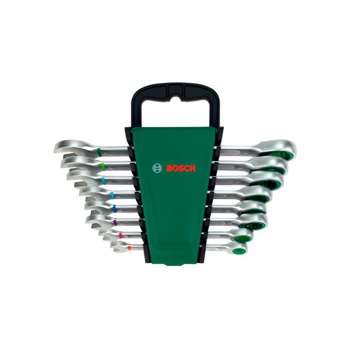 Набір комбінованих ключів BOSCH з тріскачкою 8 шт (1600A027PS)