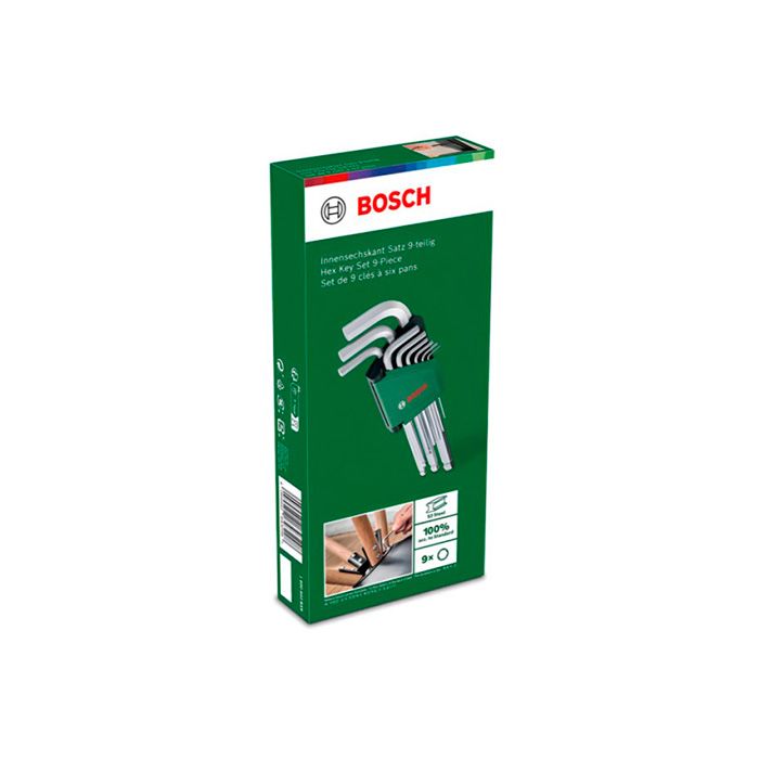 Набір шестигранних ключів BOSCH 9 шт (1600A02BX9)