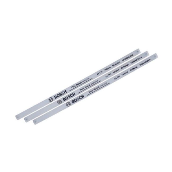 Полотна до ножівки BOSCH 150 мм 3 шт (TPI 24) (1600A032UL)