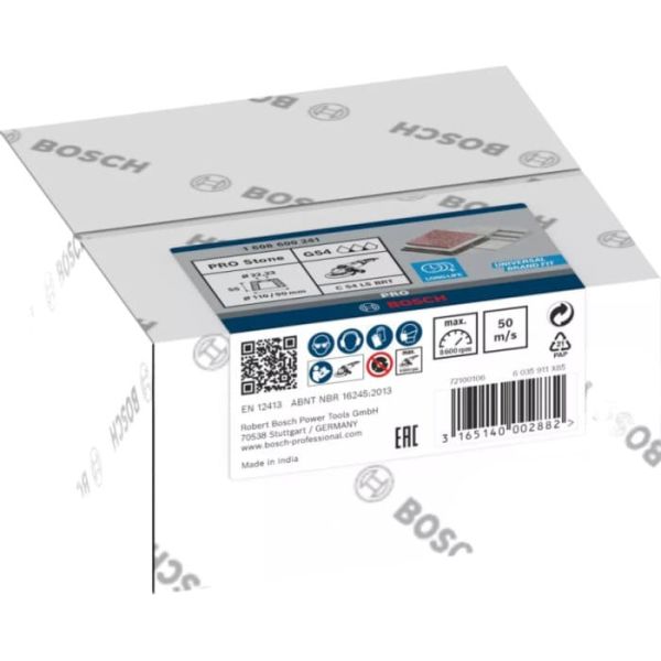 Конічний шліфувальний круг Bosch PRO Stone 110х55х22.23 мм, G54 (1608600241)