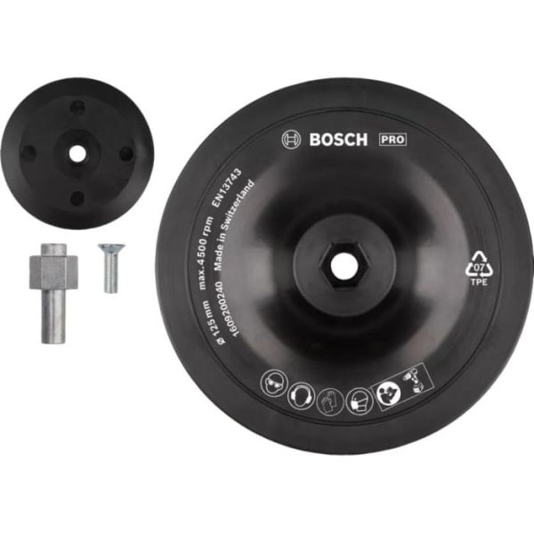 Опорна тарілка Bosch PRO Backing Pad 125 мм, 8 мм (1609200240)