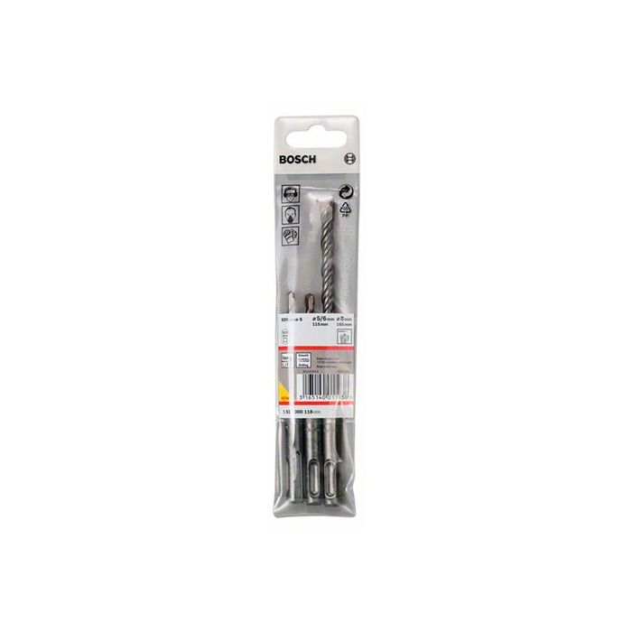 Набор буров Bosch SDS-Plus-5 (3 шт) (1617000118)