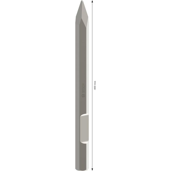 Зубило пікоподібне Bosch PRO HEX 28-4C з 28-мм шестигранним хвостовиком, 400 мм (1618660000)