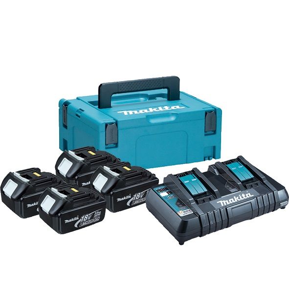 Набор аккумуляторов Makita LXT BL1830 х 4 DC18RD (197720-6)