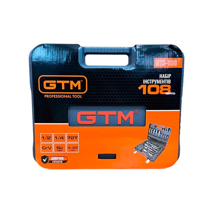 Набір інструментів 108 од GTM GTS-108 1/4-1/2" (GTS-108) (227459)