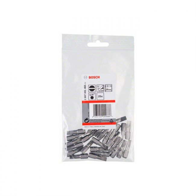 Бита Bosch Extra Hard SL0,8x5,5x25 мм (25 шт.) (2607001463)