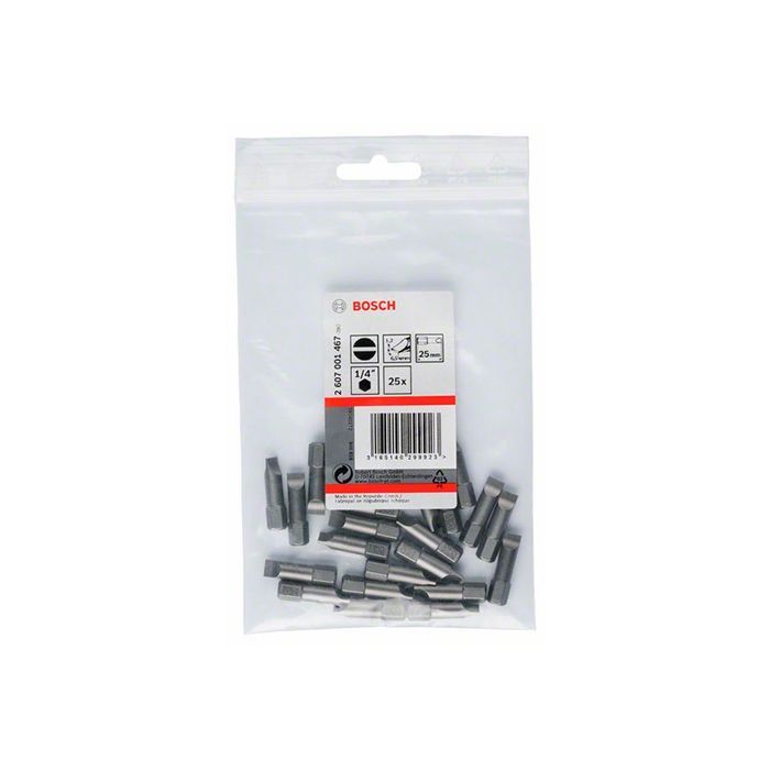 Бита Bosch Extra Hard SL1,2x6,5x25 мм (25 шт.) (2607001467)