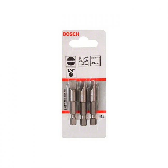 Бита Bosch Extra Hard SL1.2x8x49 мм (3 шт.) (2607001485)