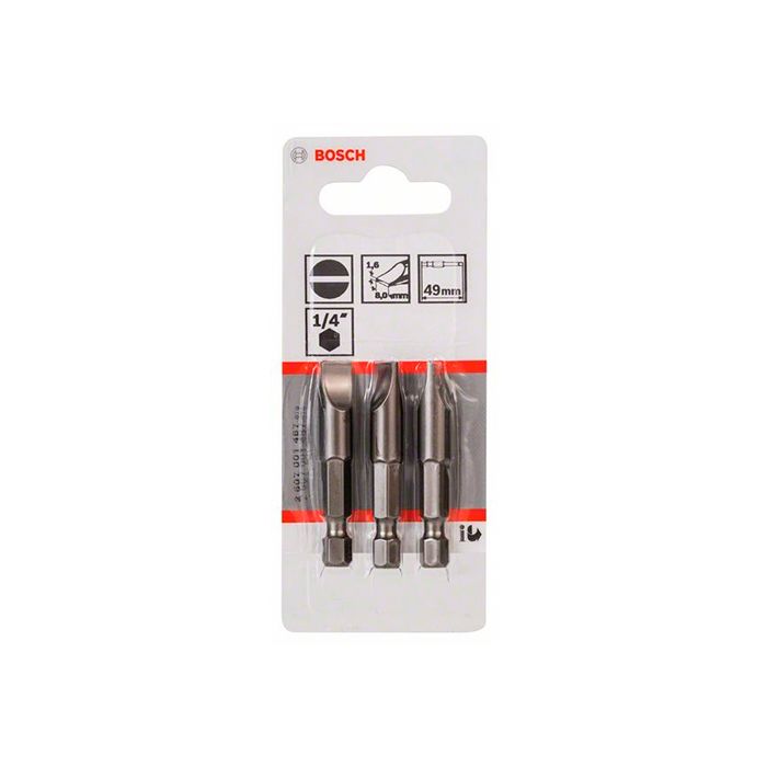 Бита Bosch Extra Hard SL1.6x49 мм (3 шт.) (2607001487)