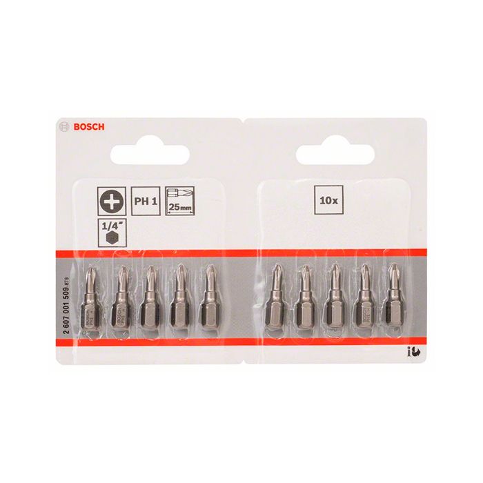 Бита Bosch Extra Hard PH1x25 мм (10 шт.) (2607001509)