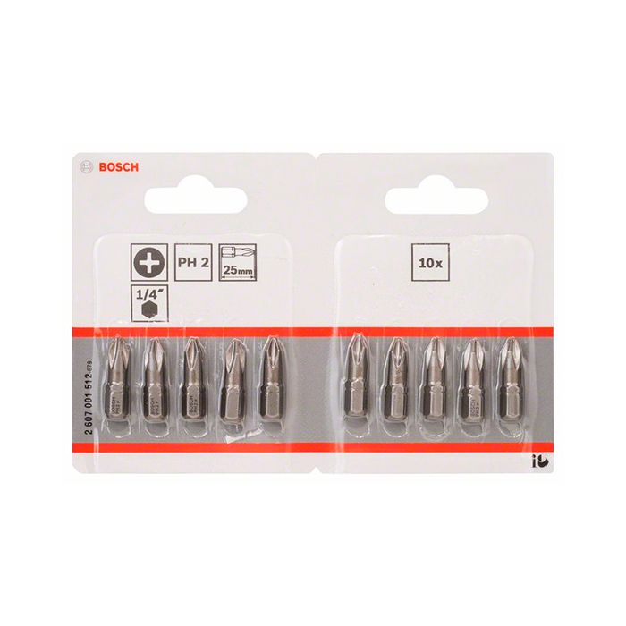 Бита Bosch Extra Hard PH2x25 мм (10 шт.) (2607001512)