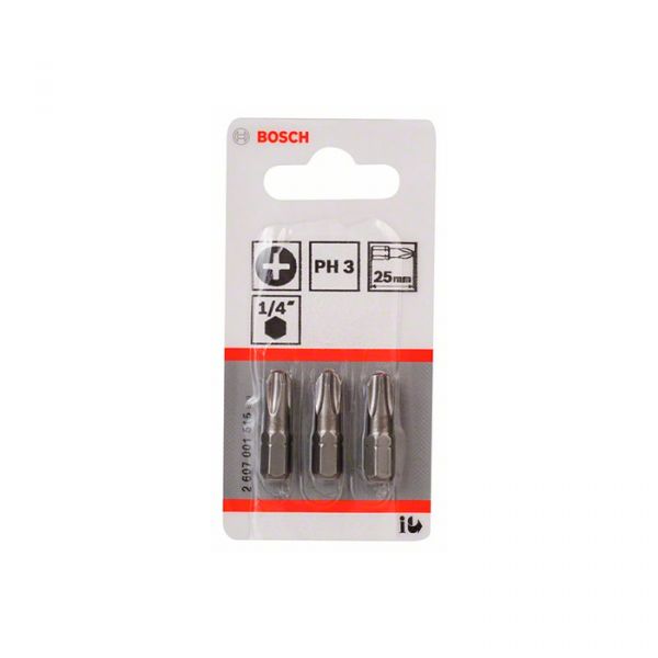 Бита Bosch Extra Hard PH3 25 мм (3 шт.) (2607001515)