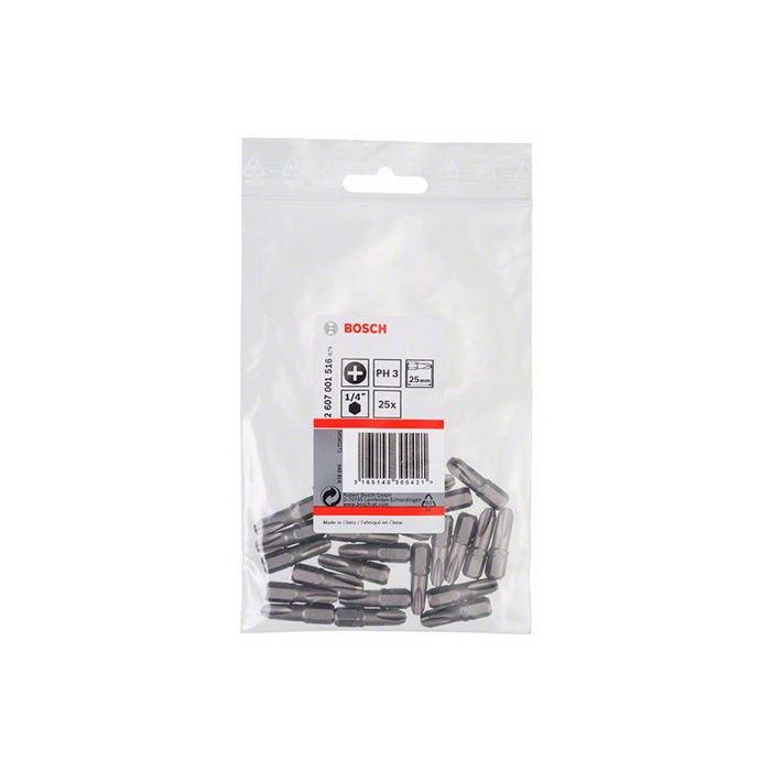 Бита Bosch Extra Hard PH3x25 мм (25 шт.) (2607001516)