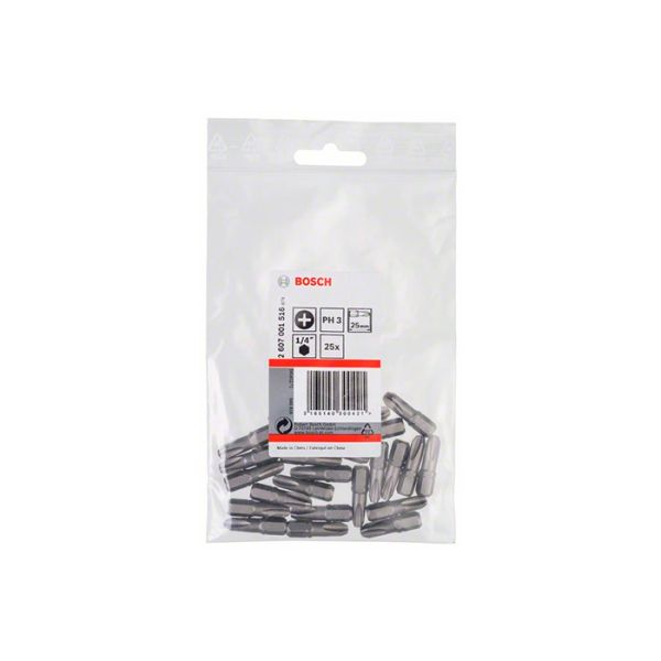 Бита Bosch Extra Hard PH3x25 мм (25 шт.) (2607001516)