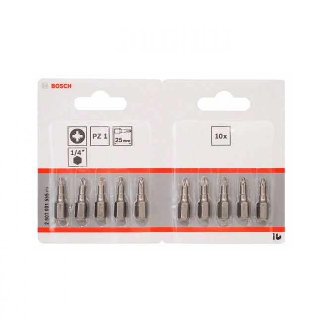 Бита Bosch Extra Hard PZ1x25 мм (10 шт.) (2607001555)