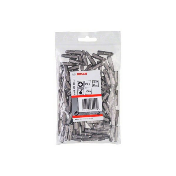 Бита Bosch Extra Hard PZ3x25 мм (100 шт.) (2607001565)