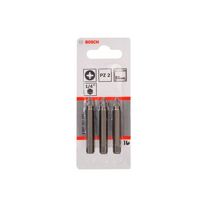 Бита Bosch Extra Hard PZ2x51 мм (3 шт.) (2607001571)