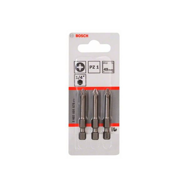 Бита Bosch Extra Hard PZ1x49 мм (3 шт.) (2607001575)