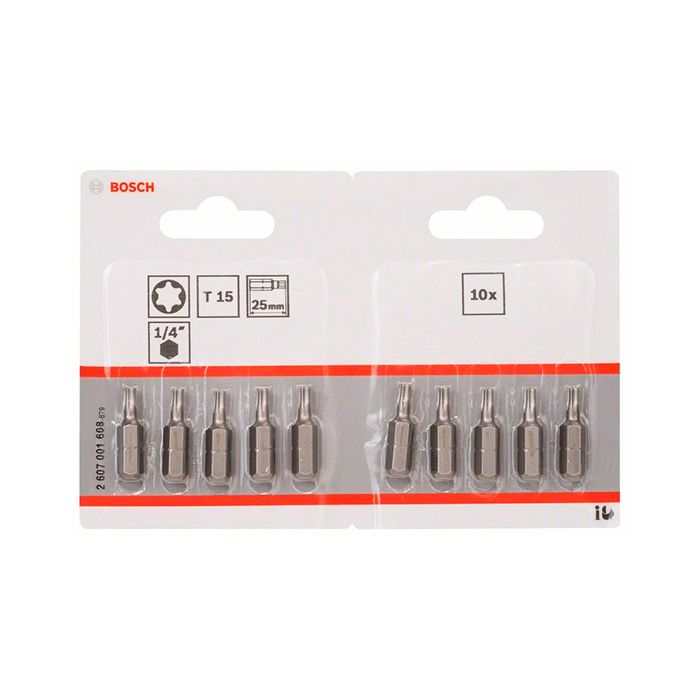Бита Bosch Extra Hard T15x25 мм (10 шт.) (2607001608)