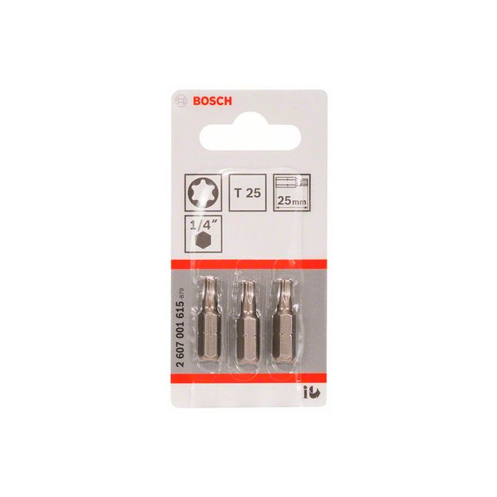 Бита Bosch Extra Hard T25x25 мм (3 шт.) (2607001615)