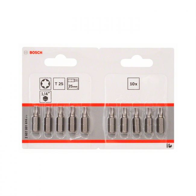 Бита Bosch Extra Hard T25x25 мм (10 шт.) (2607001616)