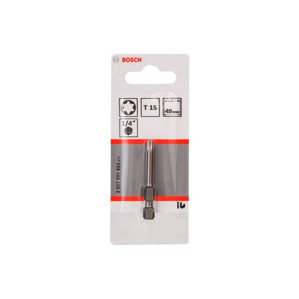 Бита Bosch Extra Hard TORX T15x49 мм (2607001634)