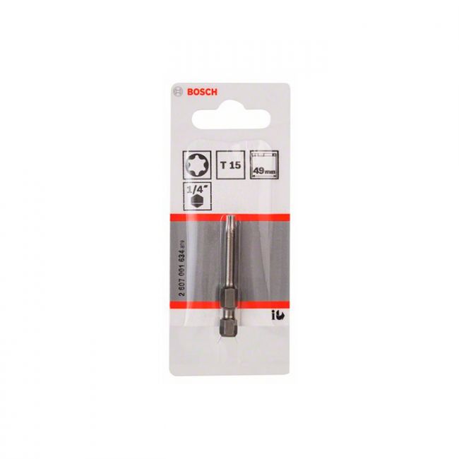 Бита Bosch Extra Hard TORX T15x49 мм (2607001634)